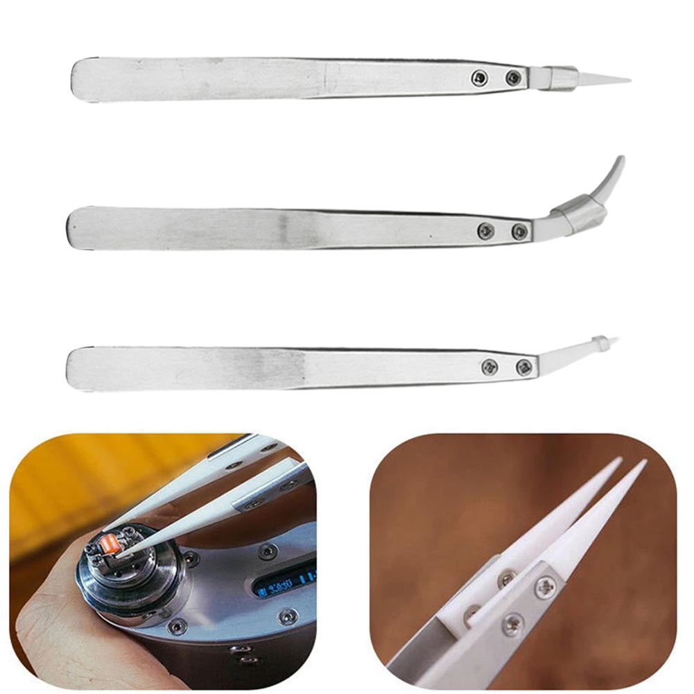 3 buah Pinset Ujung Keramik An - Electronics Repair Hobby ulasan dan harga
